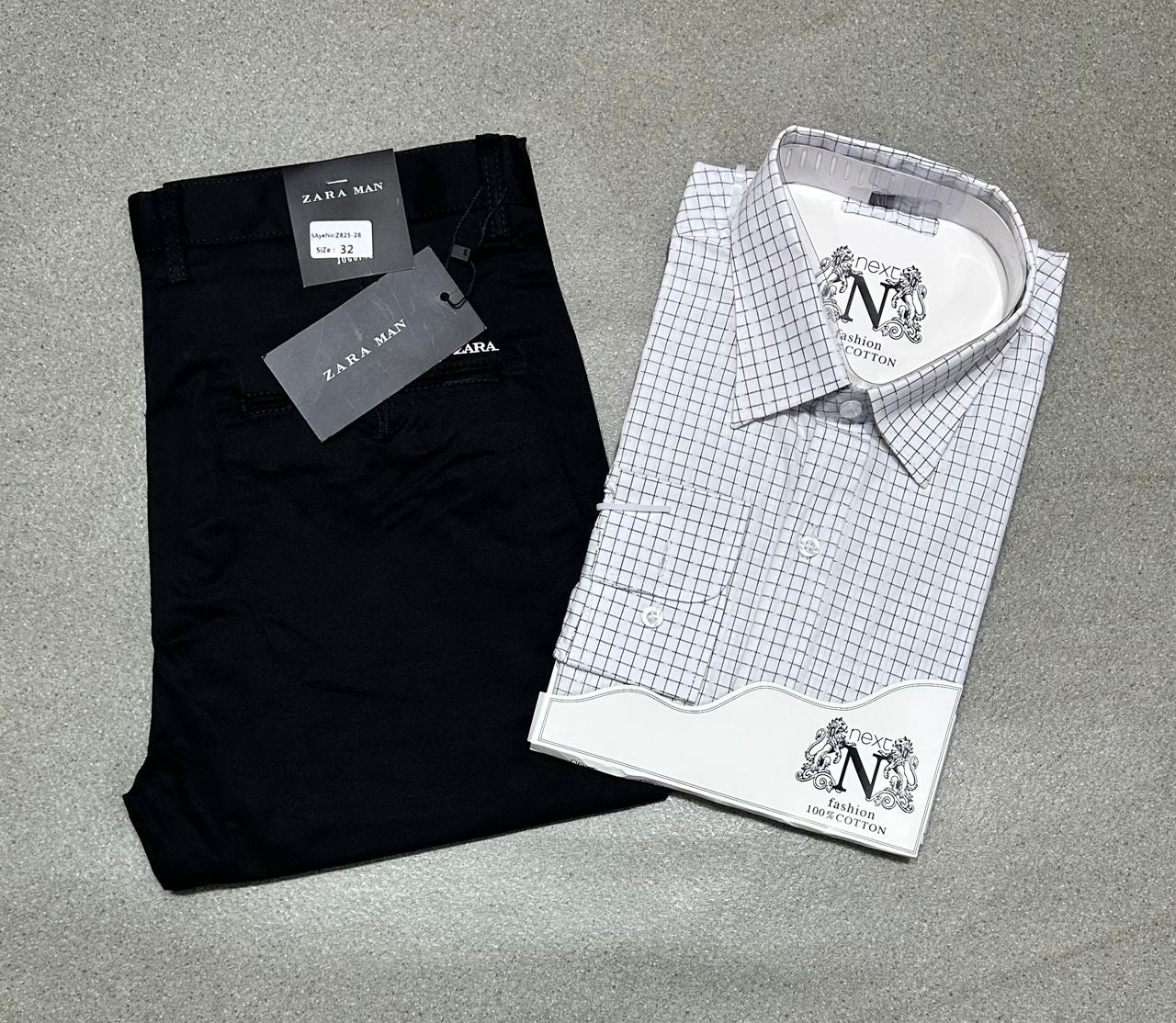 Ensemble chemise en coton