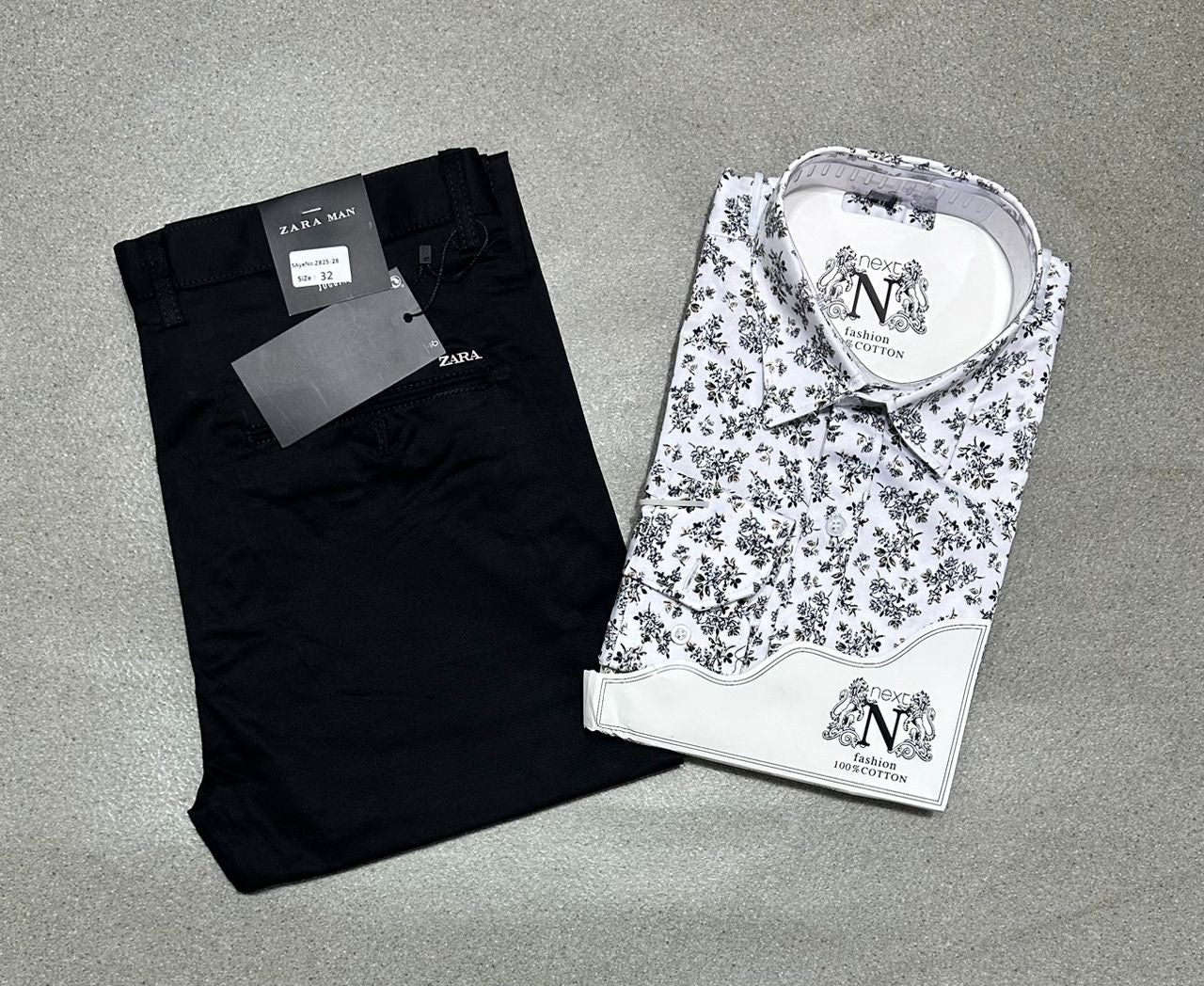 Ensemble chemise en coton