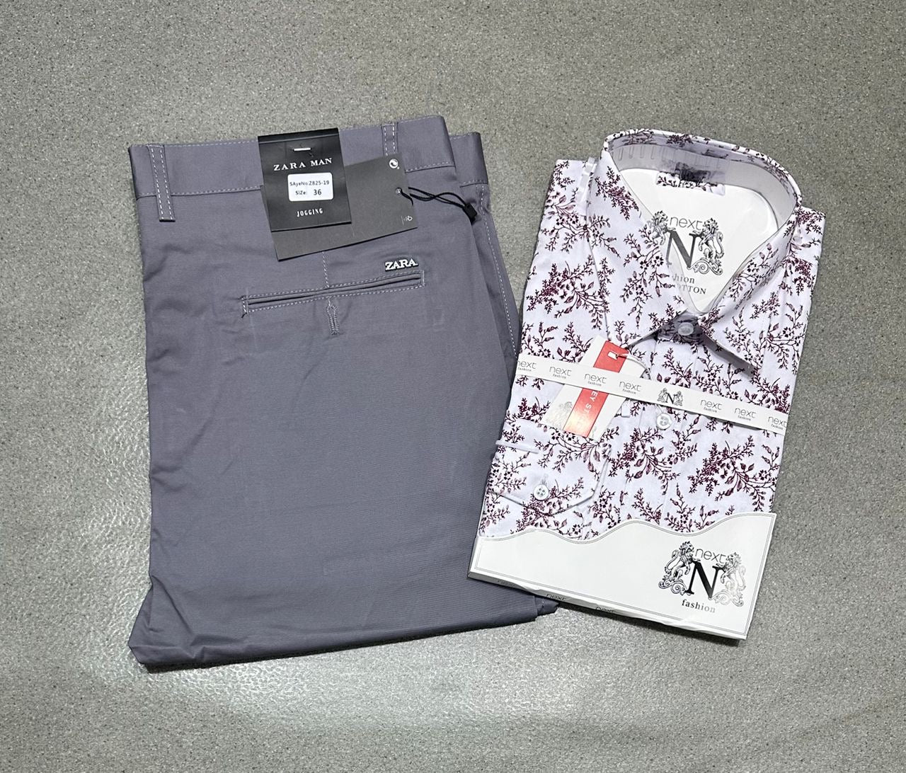Ensemble chemise en coton