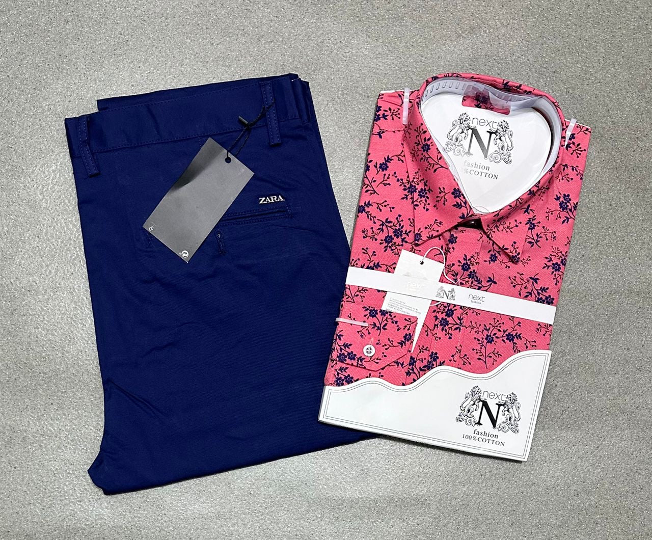 Ensemble chemise en coton