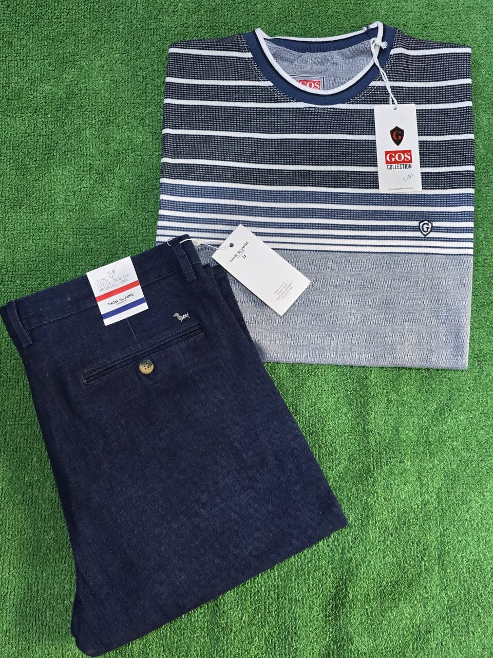 Ensemble kaki et t-shirt coton (adultes)