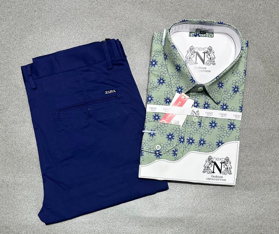 Ensemble chemise en coton