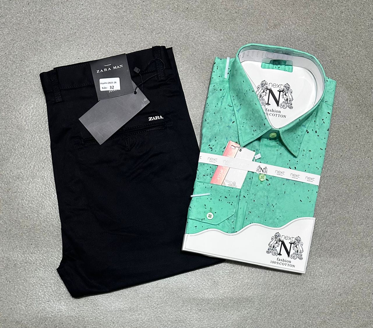 Ensemble chemise en coton