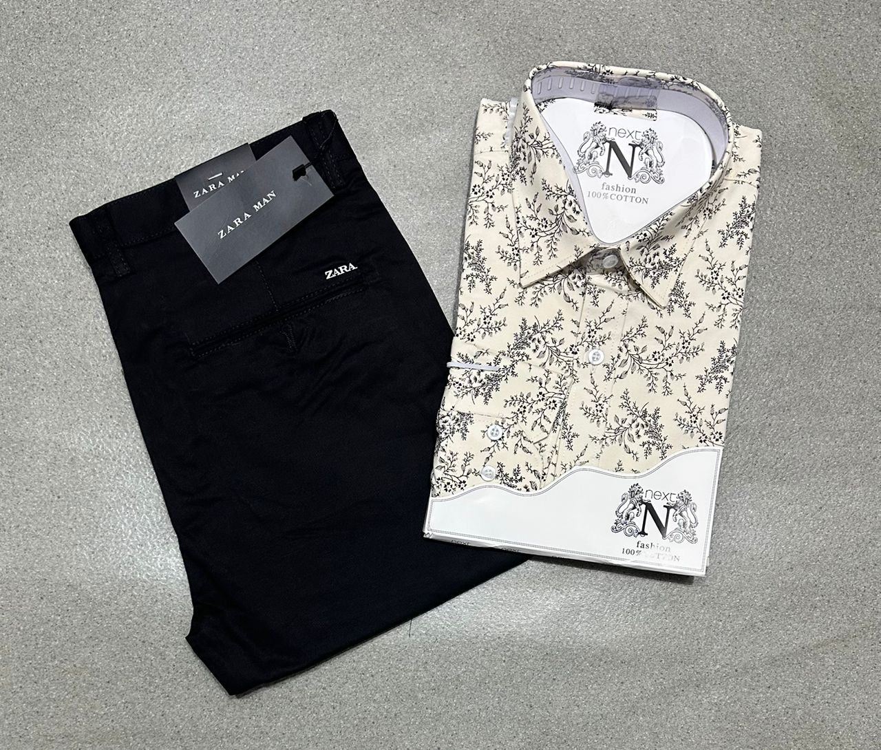 Ensemble chemise en coton