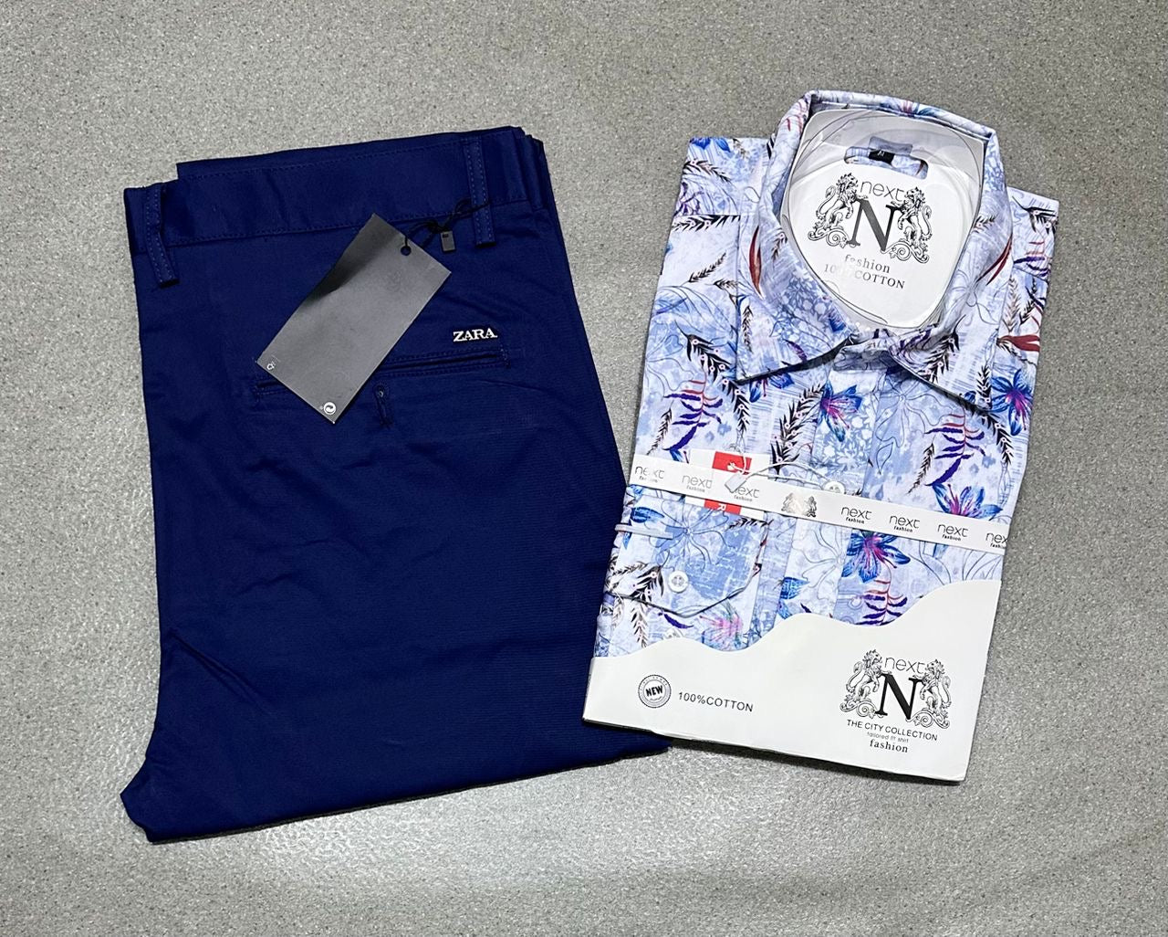 Ensemble chemise en coton