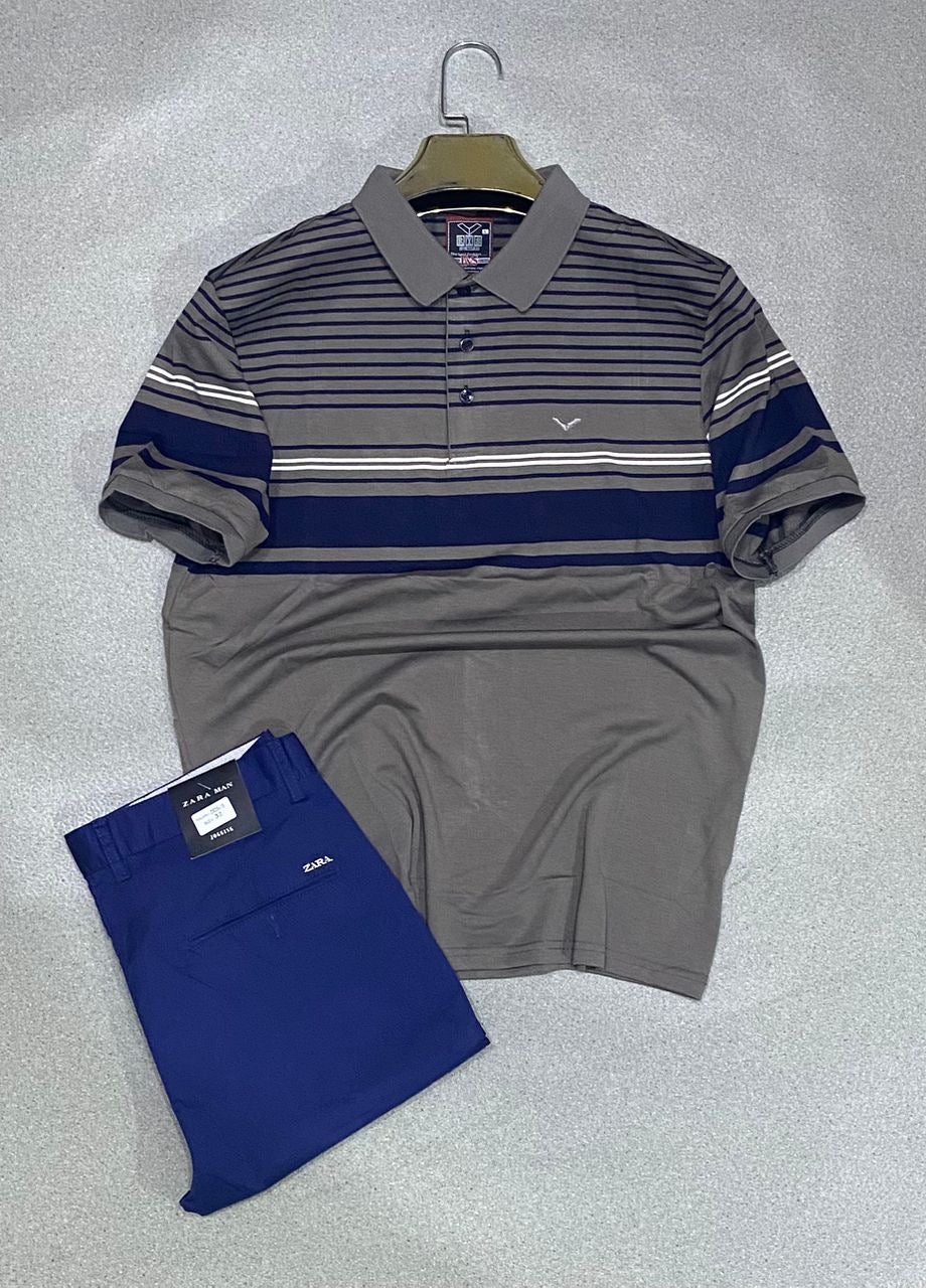 Ensemble kaki et Lacoste