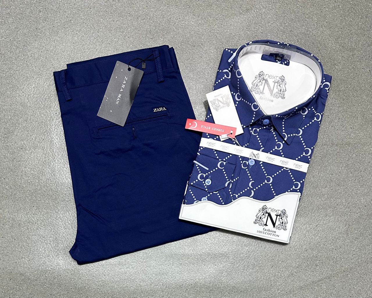 Ensemble chemise en coton