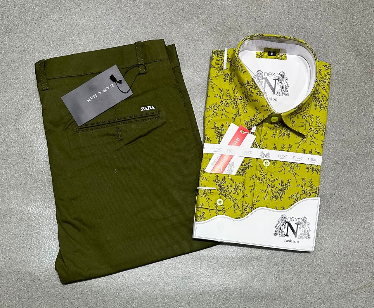 Ensemble chemise en coton