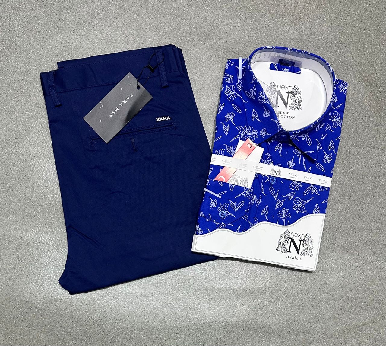 Ensemble chemise en coton
