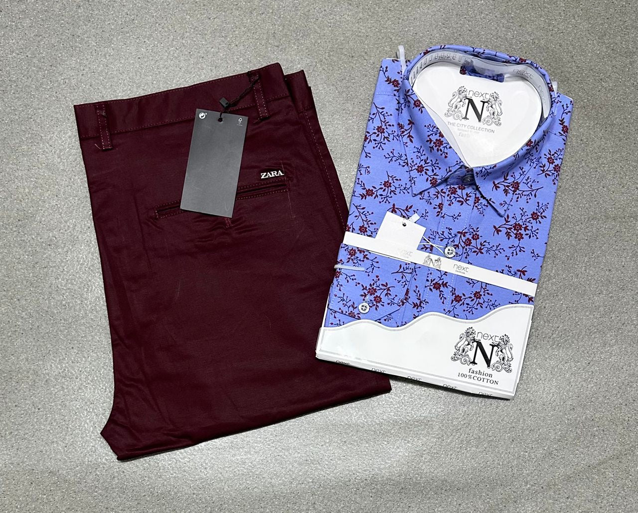 Ensemble chemise en coton