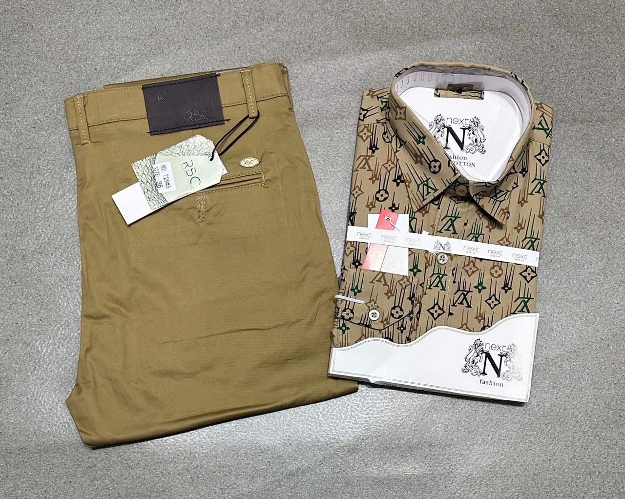 Ensemble chemise en coton