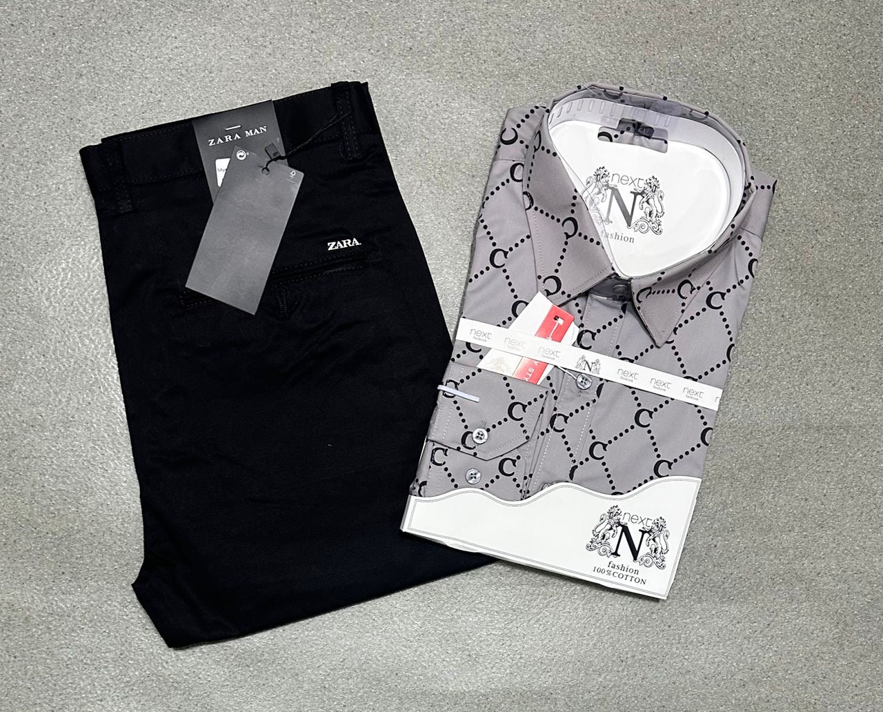 Ensemble chemise en coton