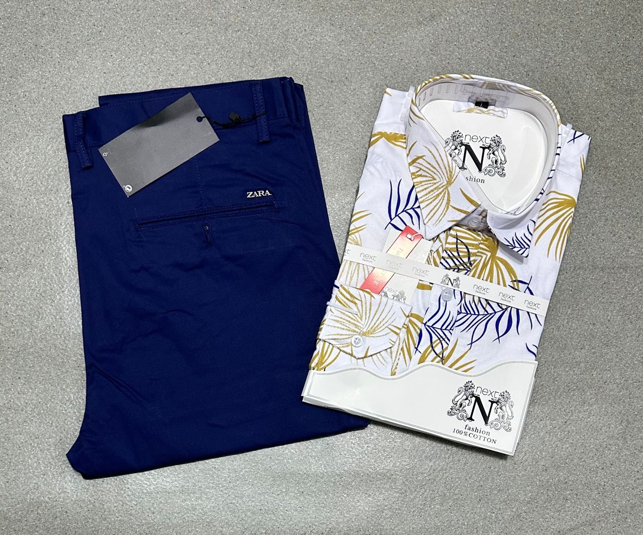 Ensemble chemise en coton