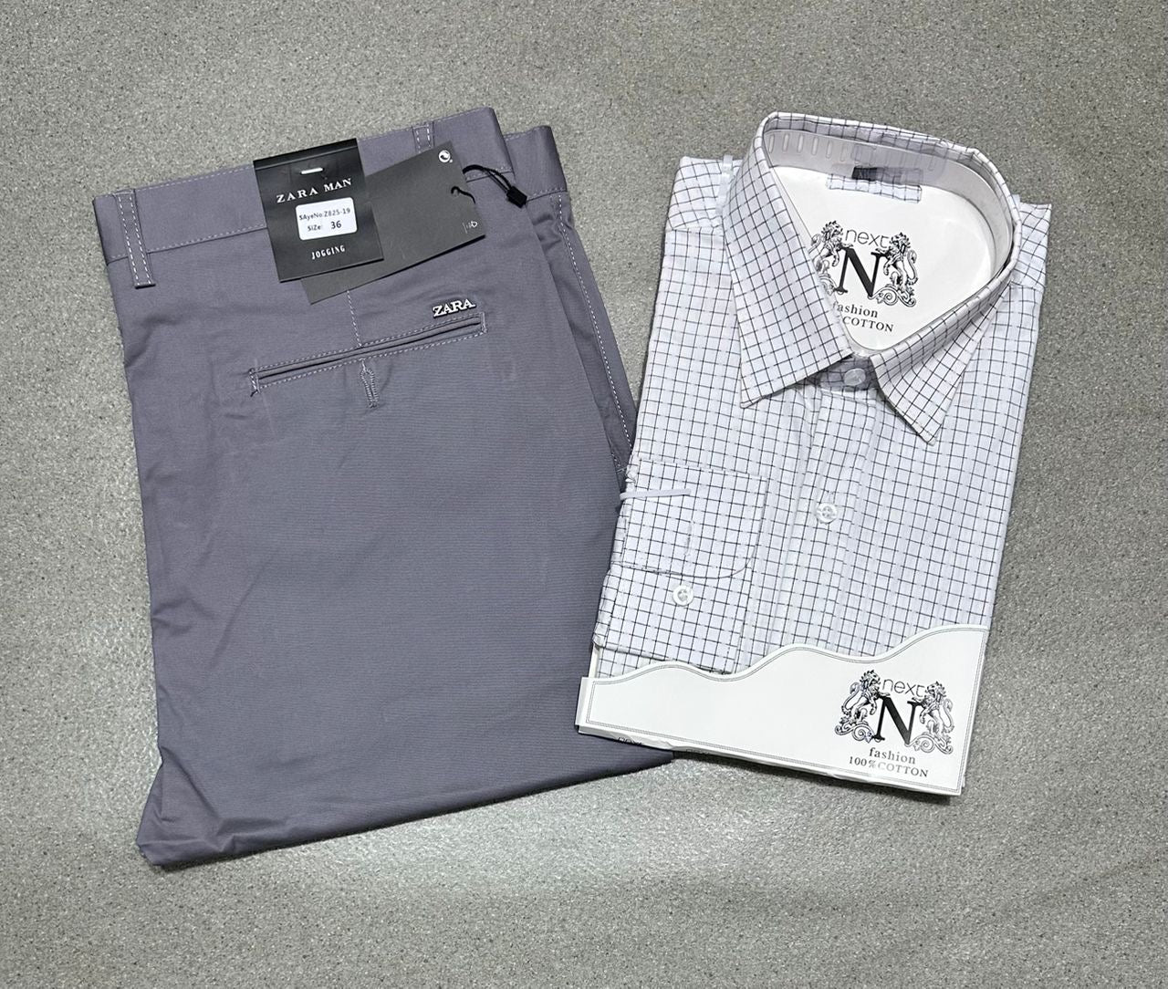 Ensemble chemise en coton