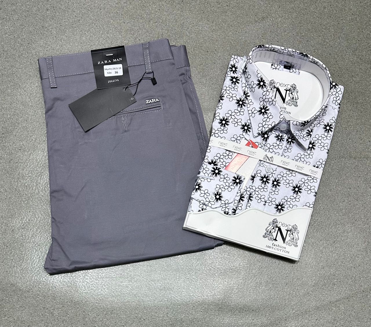Ensemble chemise en coton
