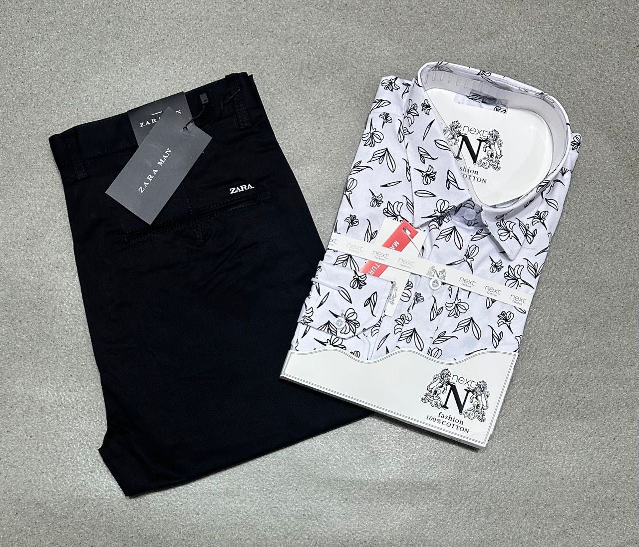 Ensemble chemise en coton