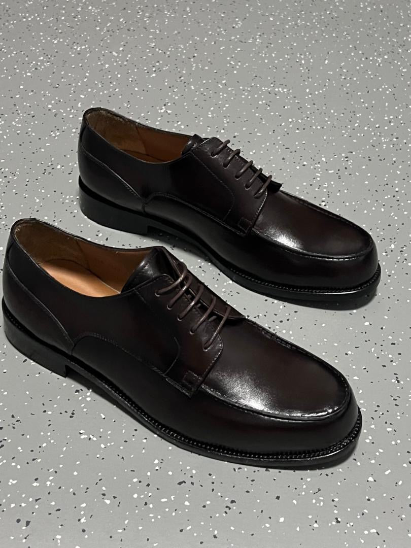 Chaussure en cuir(marron foncé)