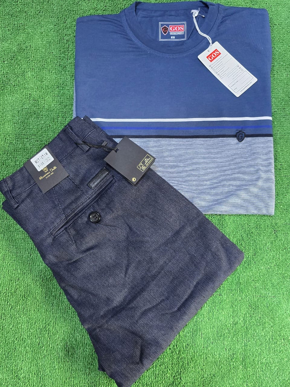 Ensemble kaki et t-shirt coton (adultes)