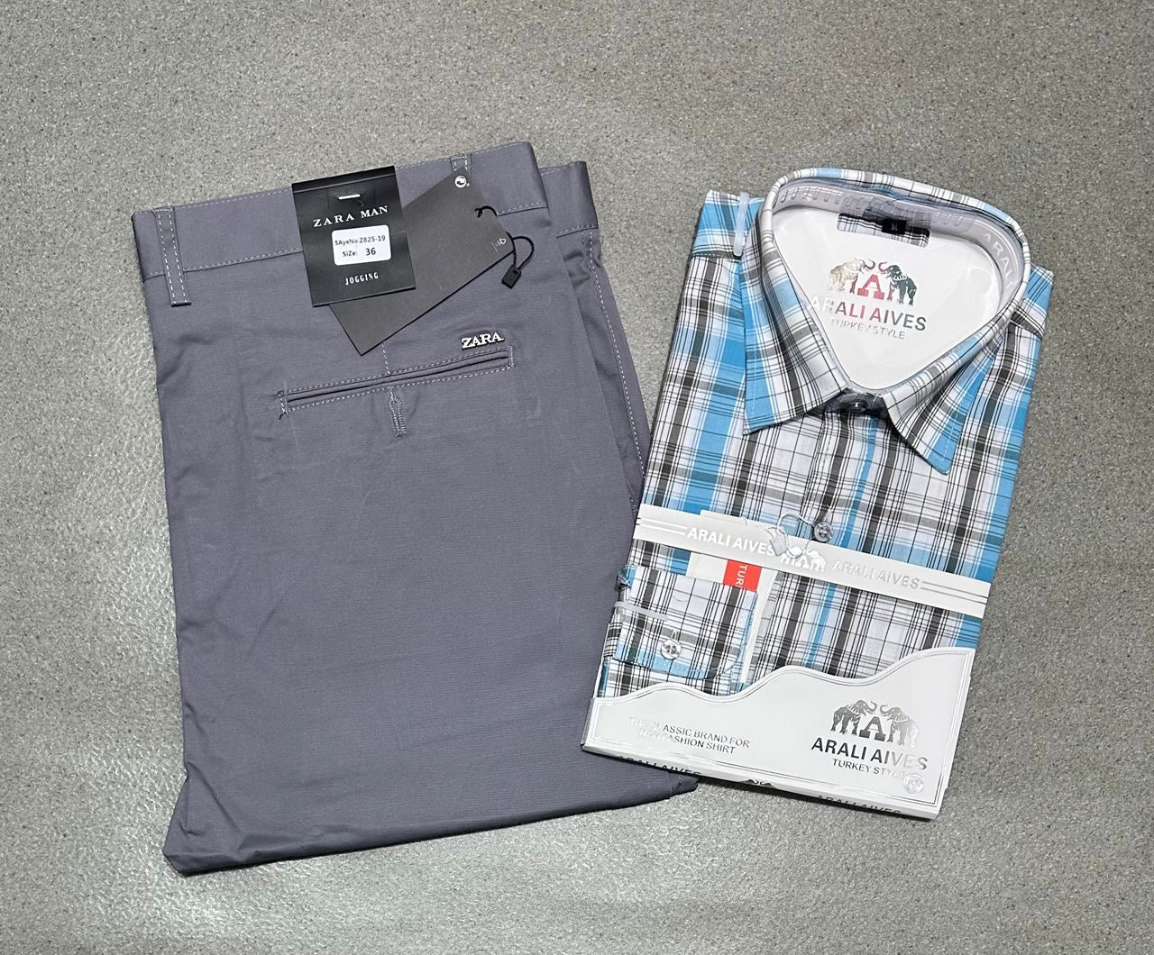 Ensemble chemise en coton