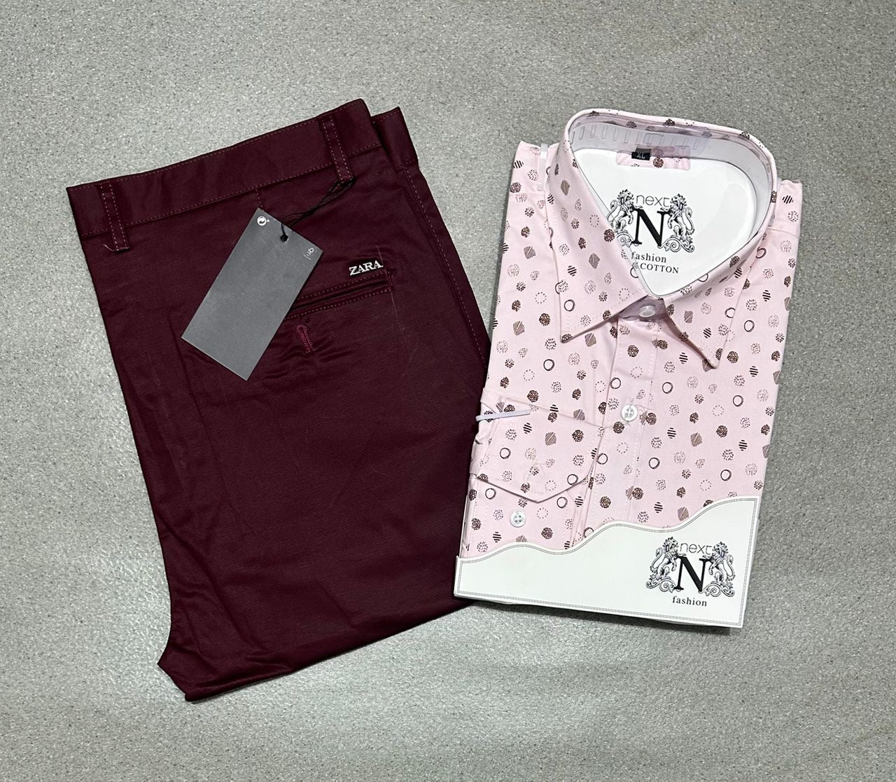 Ensemble chemise en coton