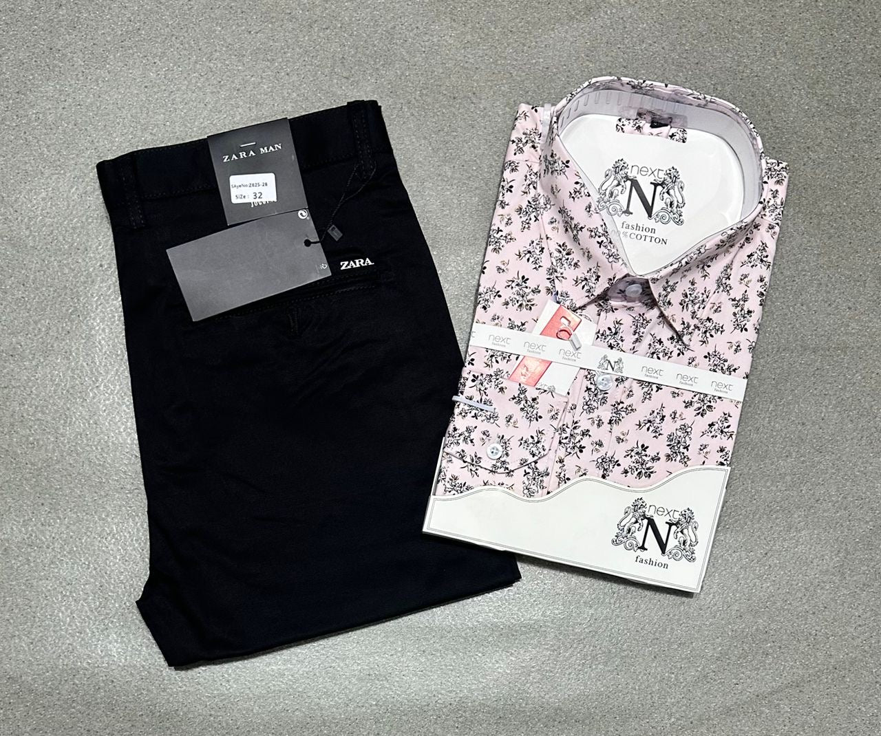 Ensemble chemise en coton