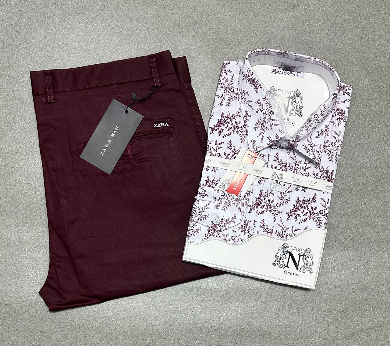 Ensemble chemise en coton
