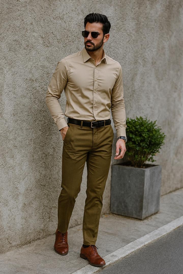 Ensemble chemise en coton