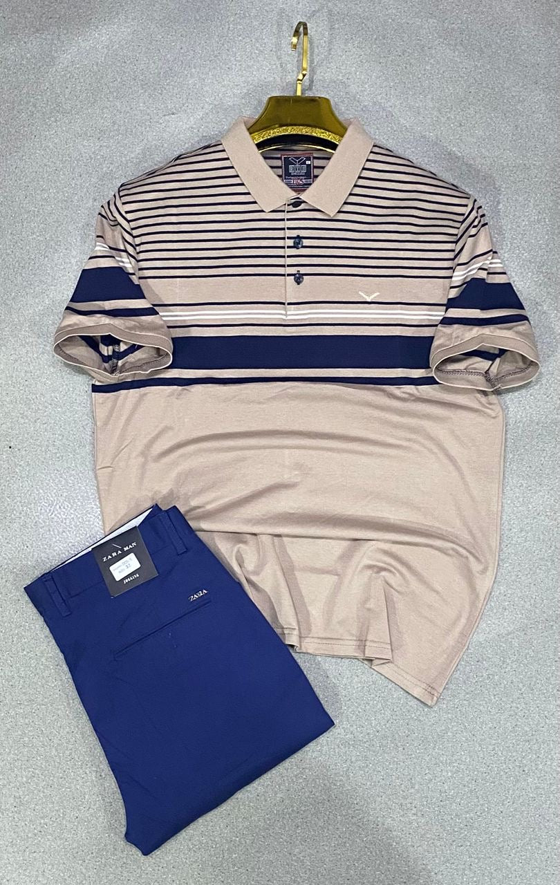 Ensemble kaki et Lacoste