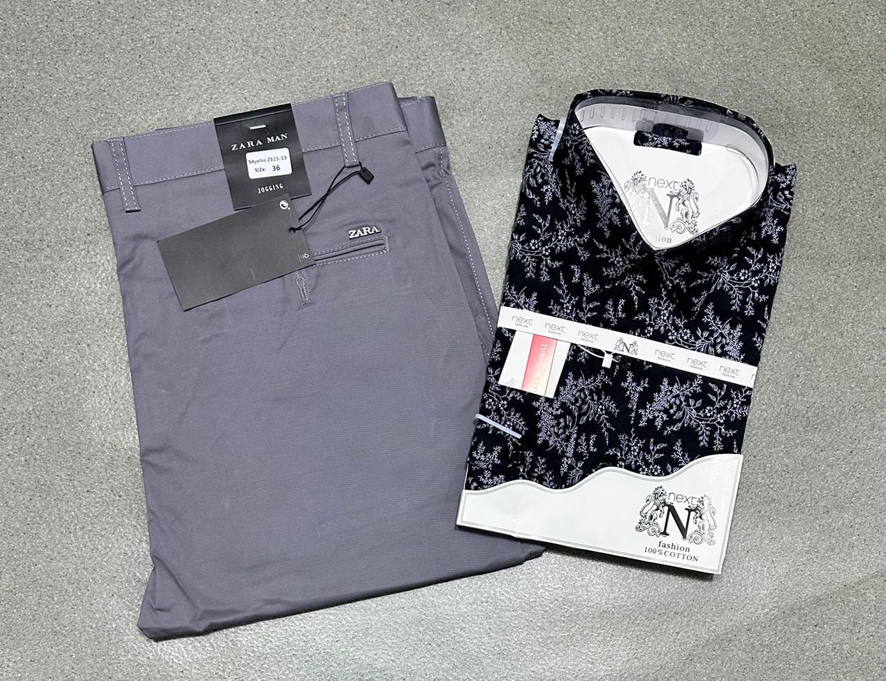 Ensemble chemise en coton