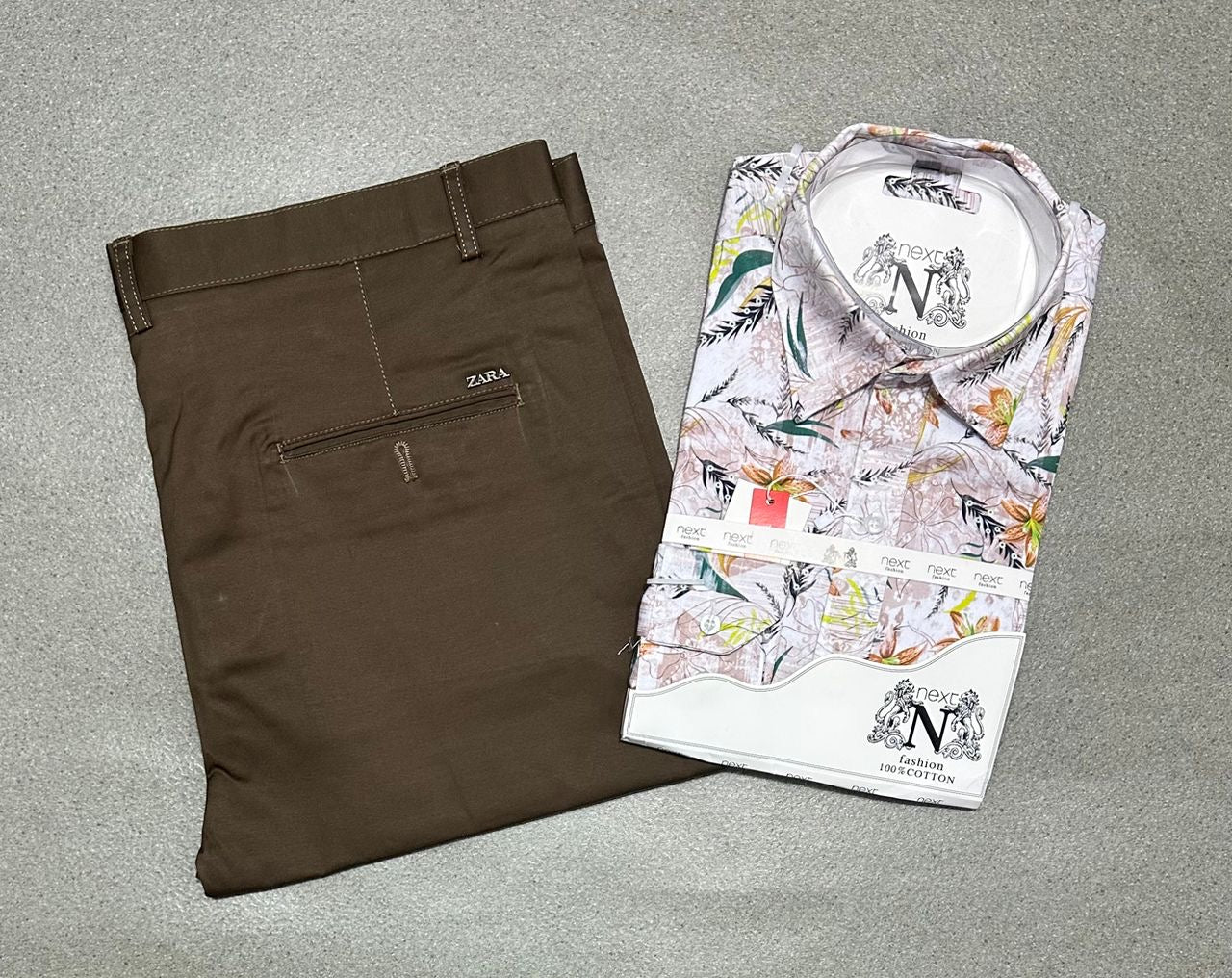 Ensemble chemise en coton