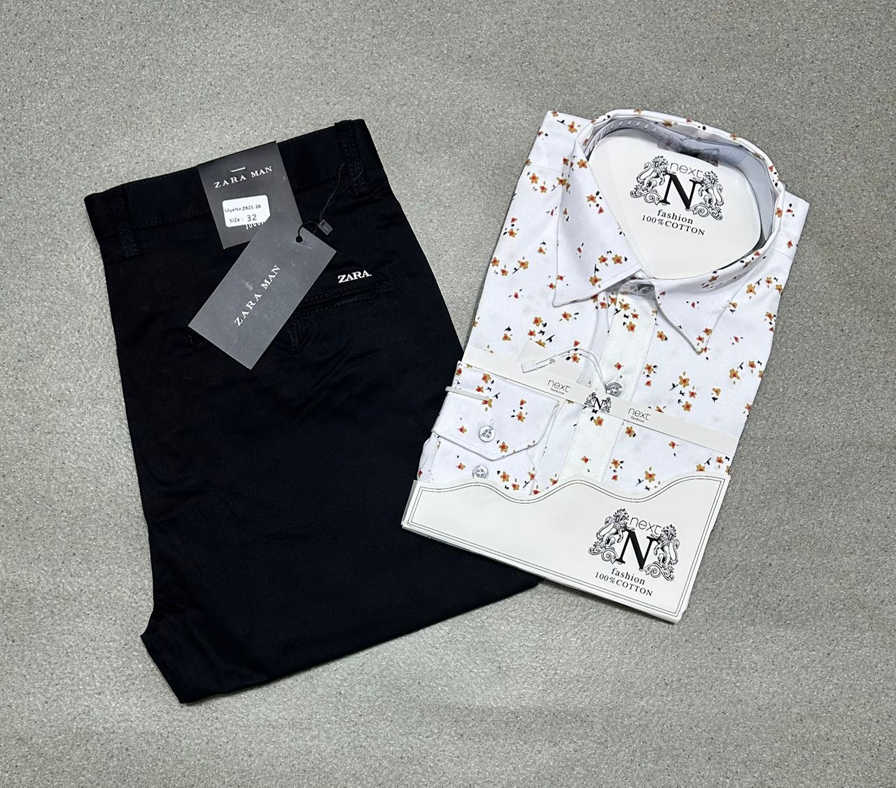 Ensemble chemise en coton