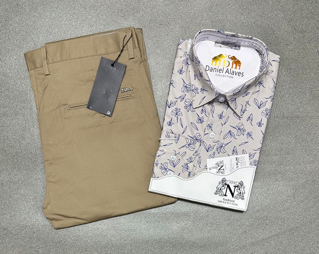 Ensemble chemise en coton
