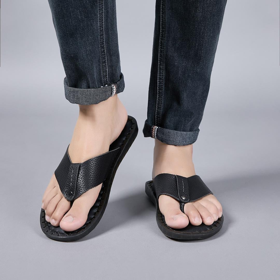 Sandale en cuir