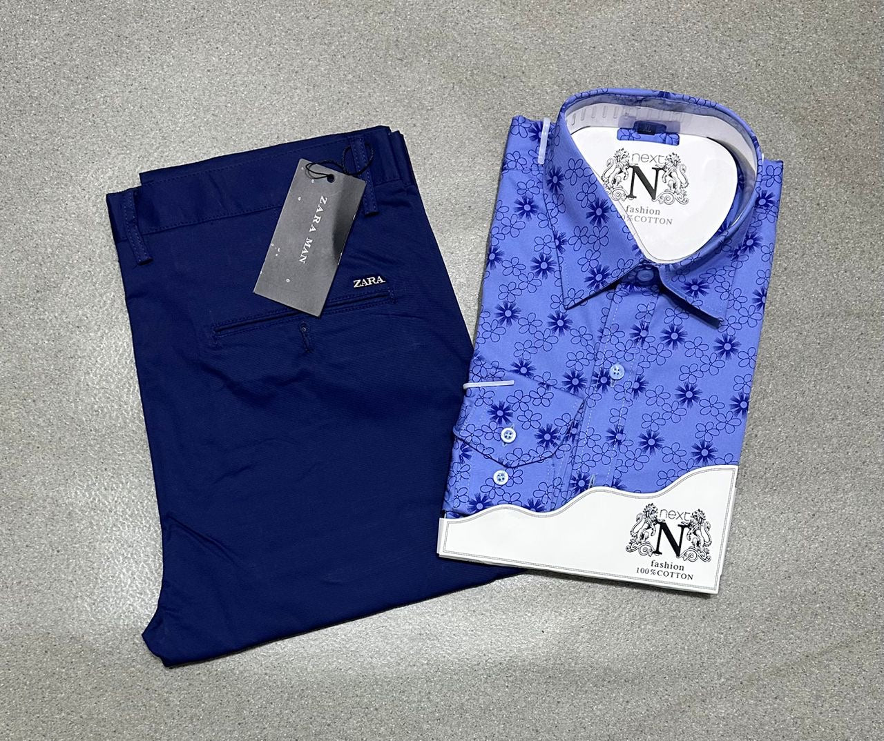 Ensemble chemise en coton