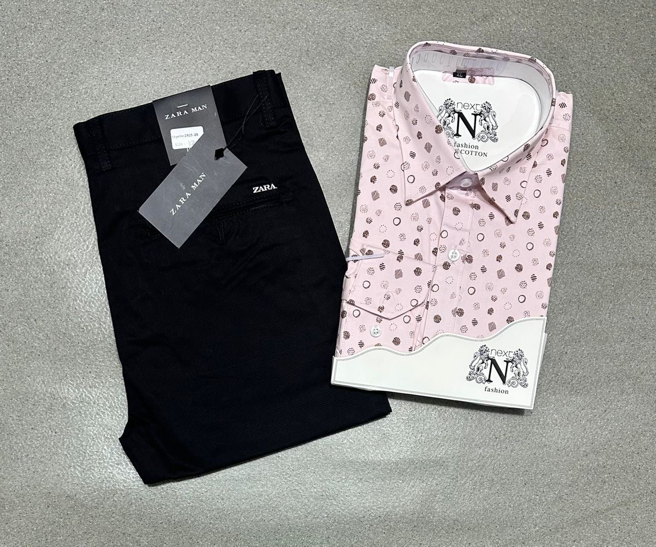 Ensemble chemise en coton