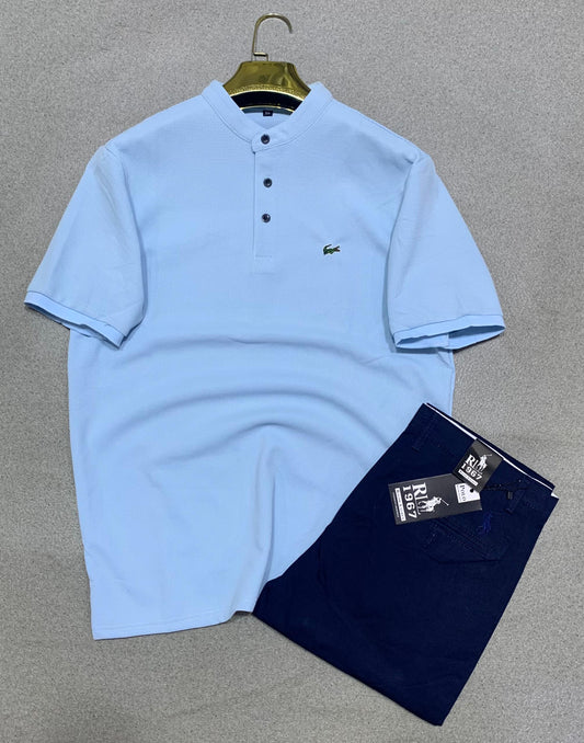 Ensemble kaki et Lacoste