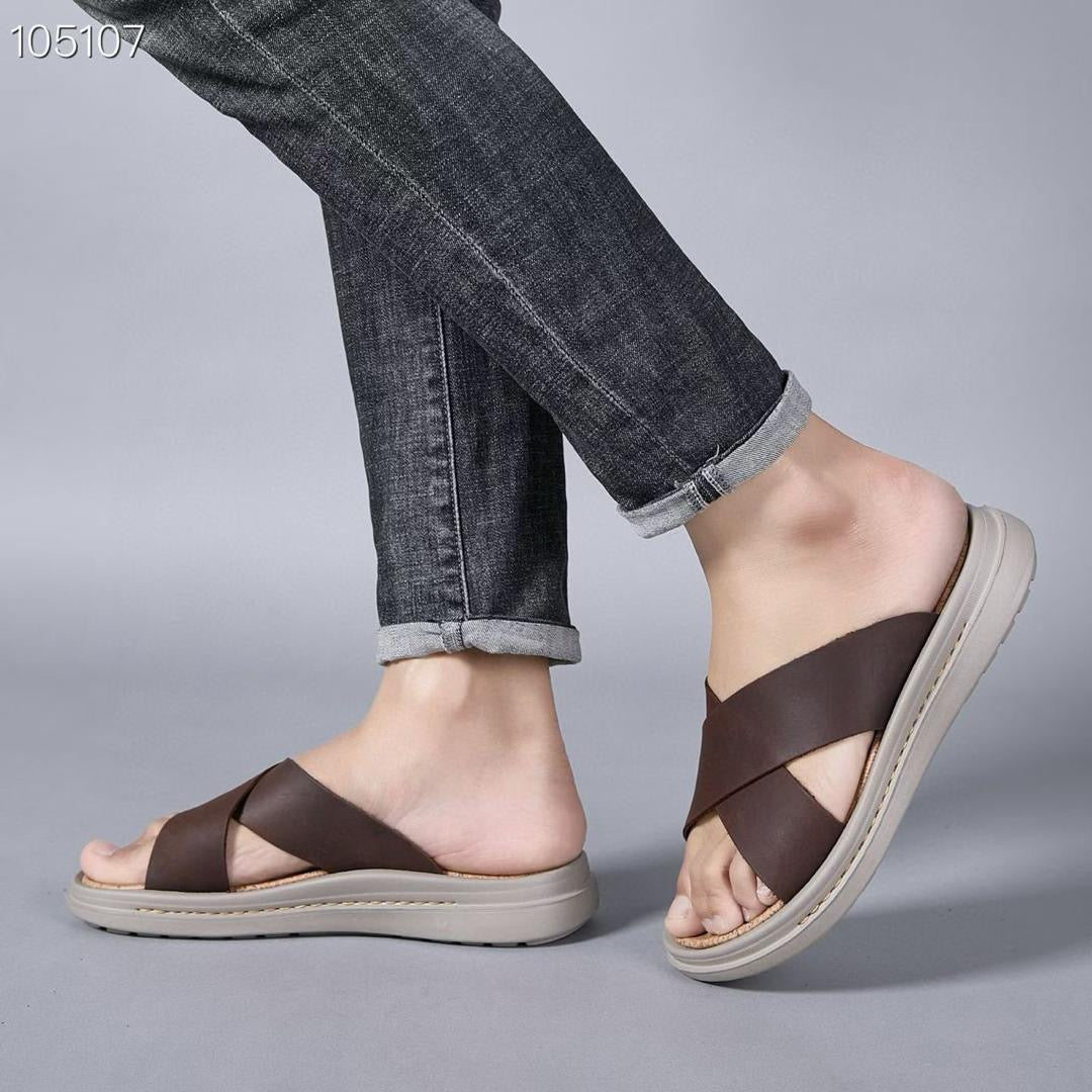 Sandale en cuir