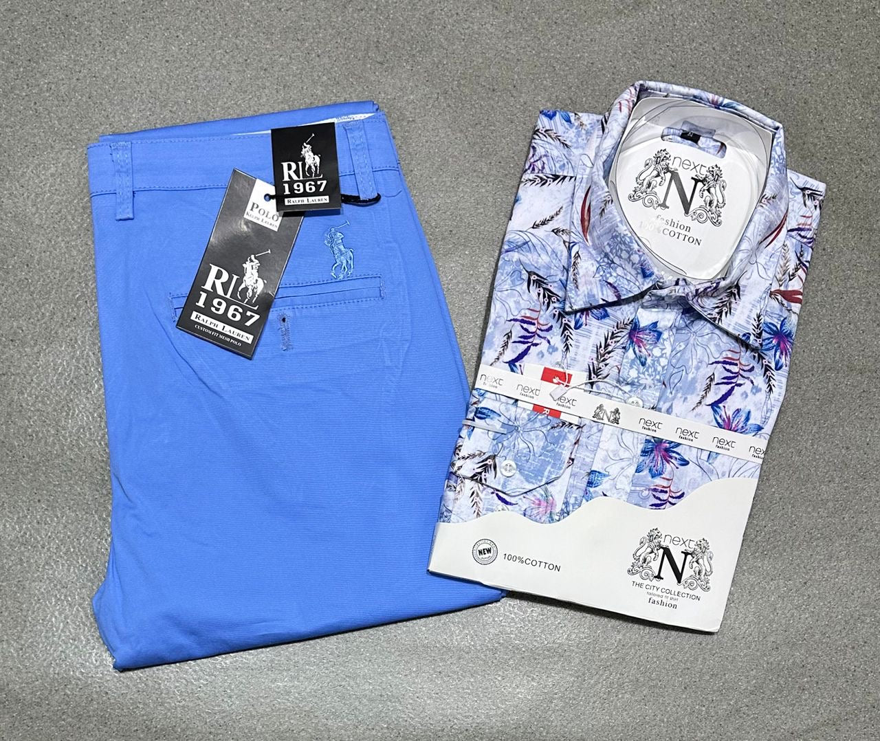 Ensemble chemise en coton