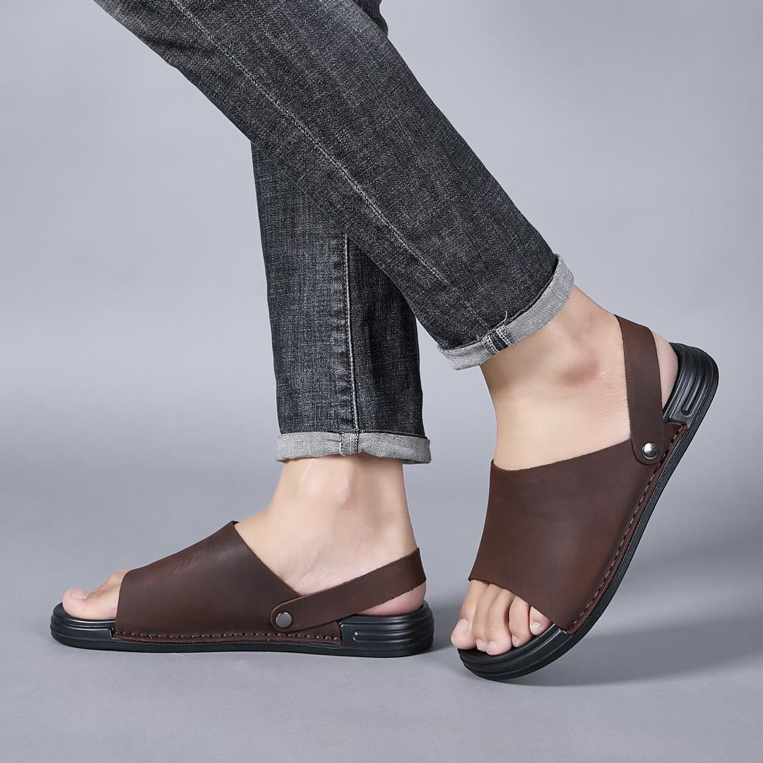 Sandale en cuir