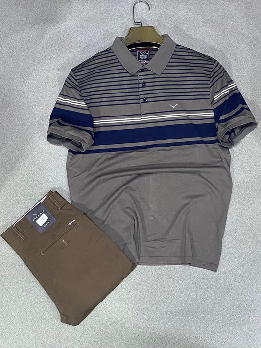 Ensemble kaki et Lacoste