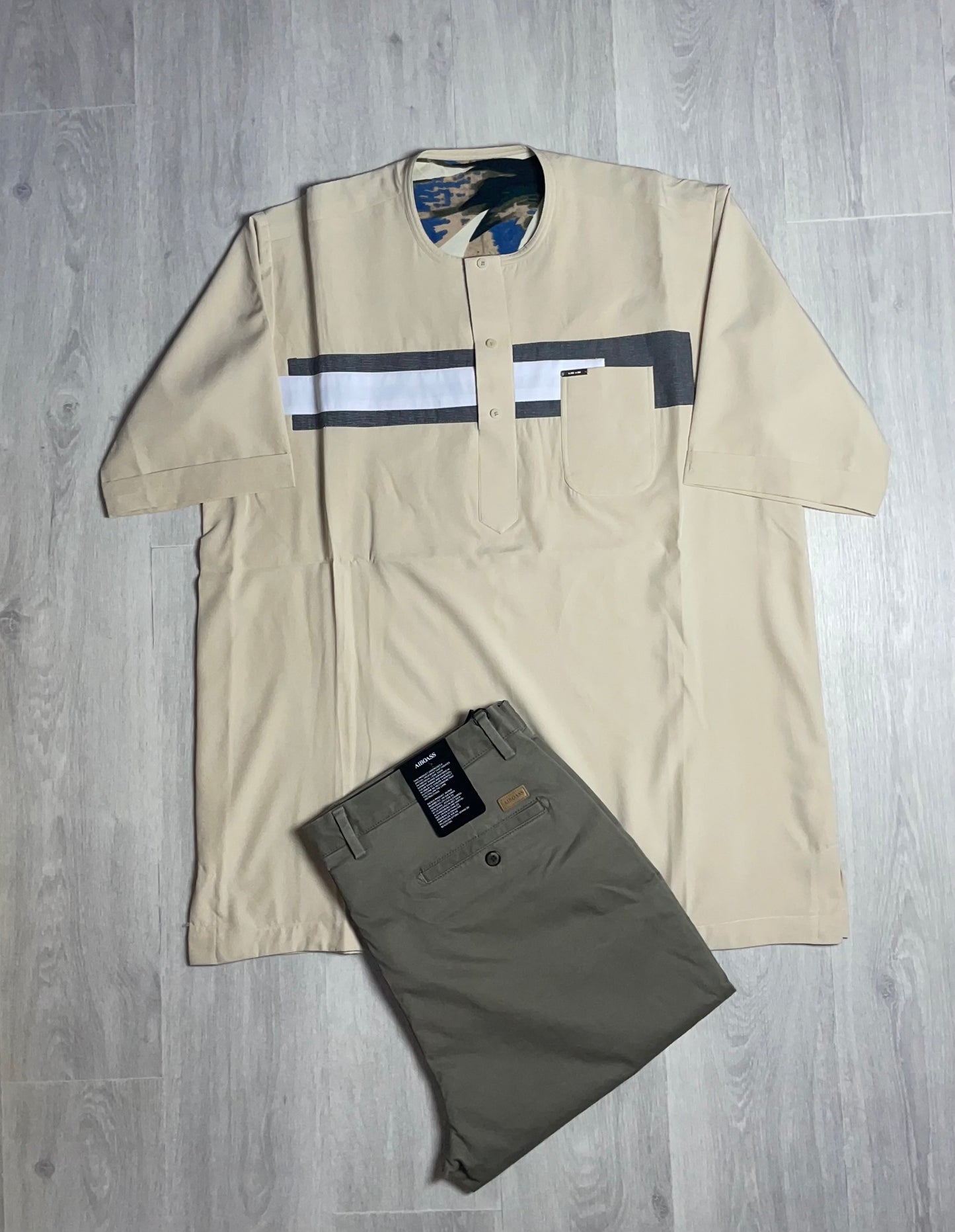 Ensemble chemise africaine( courte manche