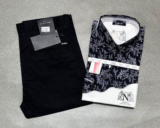 Ensemble chemise en coton